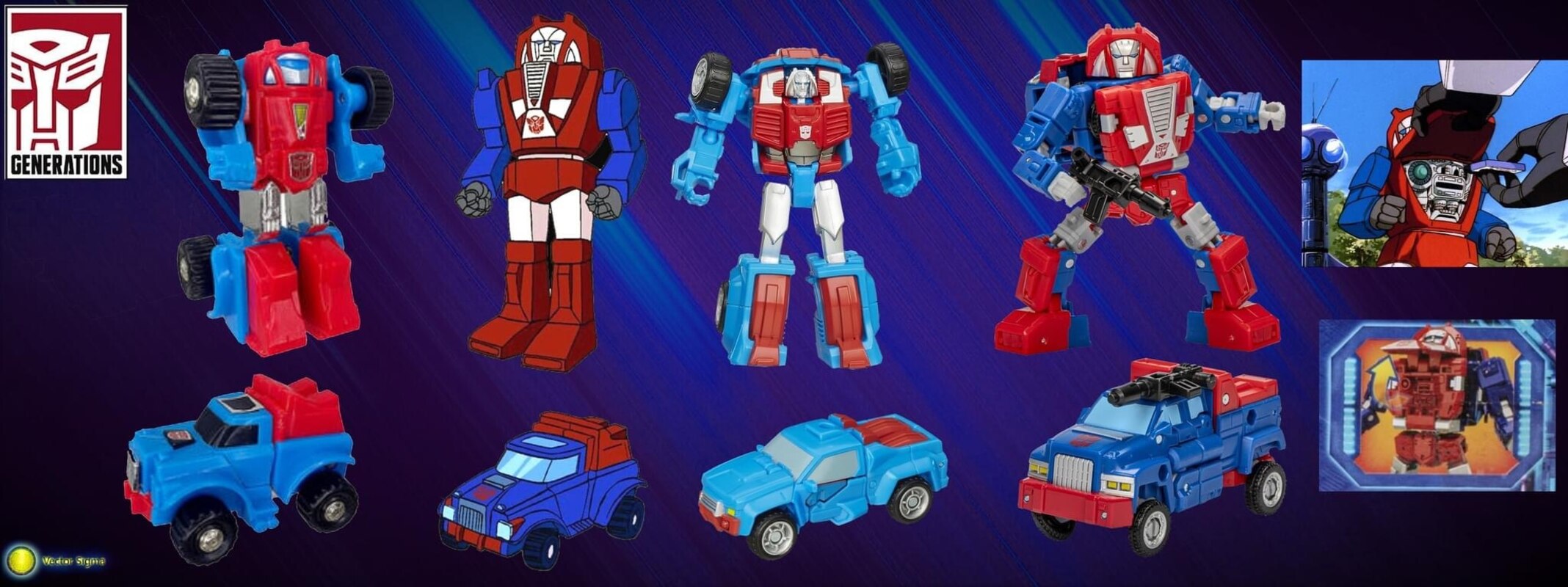 Image of Transformers Gears Through The Years from G1 Minibot to Legacy United Deluxe__scaled_...jpg