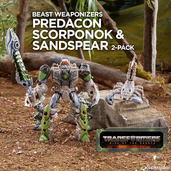 Official Image of Transformers Rise of the Beasts Weaponizers SCORPONOK AND SANDSPEAR 2-PACK (...jpg